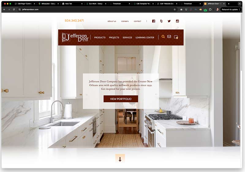 construction materials supplier web designed by Design the Planet