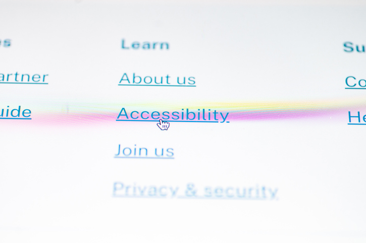 ADA Compliance link on a website